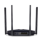 MERCUSYS MR80X ROUTER WI-FI 6 DUAL-BAND AX3000 2.4/5GHz 3 PORTE LAN GIGABIT 1 PORTA WAN GIGABIT- 4 ANTENNE FISSE DESKTOP NERO
