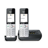 Gigaset COMFORT 500A duo Telefono analogico/DECT Identificatore di chiamata Nero, Argento