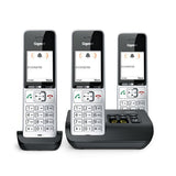 Gigaset 500A Comfort Trio - Schnurlostelefon - Anrufbeantworter - ECO DECT\GAP\CAT-iq - Silver Black + 2 zustzliche Handsets (L36852-H3023-B111)