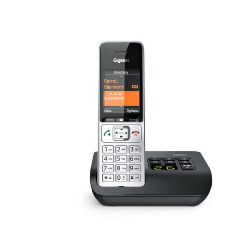 Gigaset COMFORT 500A Telefono analogico/DECT Identificatore di chiamata Nero, Argento