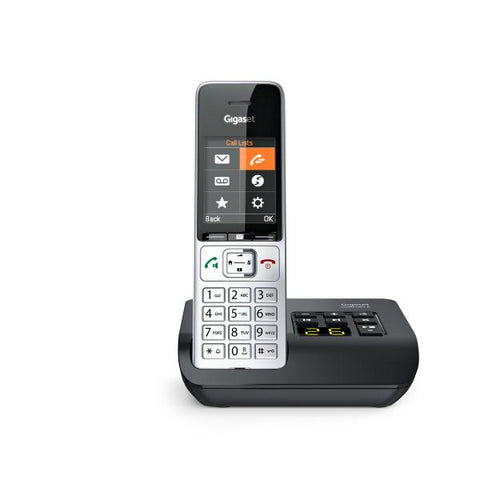 Gigaset COMFORT 500A Telefono analogico/DECT Identificatore di chiamata Nero, Argento