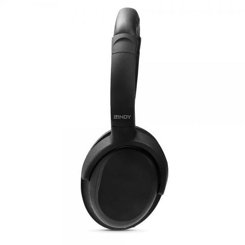 Lindy LH500XW+ Auricolare Con cavo e senza cavo A Padiglione Musica e Chiamate USB tipo-C Bluetooth Nero
