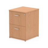 Dynamic I000780 schedario e accessori Truciolare rivestito di melamina [MFC] Quercia (Impulse 2 Drawer Filing Cabinet Oak I000780 DD)