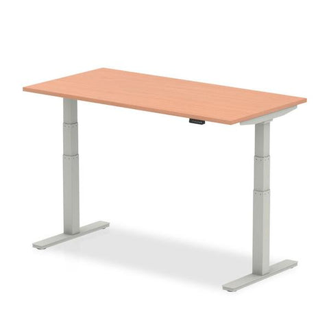 Dynamic Air (Dynamic Air 1600 x 800mm Height Adjustable Desk Beech Top Silver Leg HA01003 DD)
