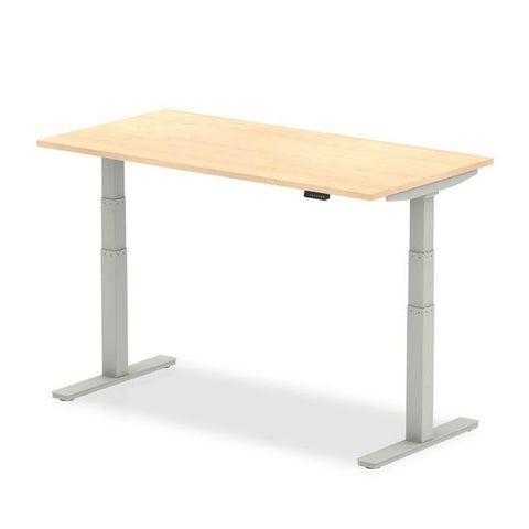 Dynamic Air Colore acero, Argento (Dynamic Air 1800 x 800mm Height Adjustable Desk Maple Top Silver Leg HA01016 DD)