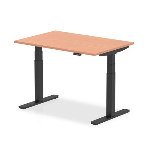 Dynamic Air Legno (Dynamic Air 1200 x 800mm Height Adjustable Desk Beech Top Black Leg HA01185 DD)