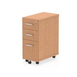 Dynamic I001661 cassettiera ufficio Quercia Truciolare rivestito di melamina [MFC] (Impulse 3 Drawer Narrow Under Desk Pedestal Oak I001661 DD)