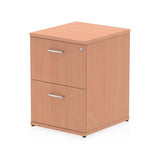 Dynamic I000072 schedario e accessori Truciolare rivestito di melamina [MFC] Faggio (Impulse 2 Drawer Filing Cabinet Beech I000072 DD)