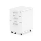 Dynamic I001654 cassettiera ufficio Bianco Truciolare rivestito di melamina [MFC] (Impulse 3 Drawer Under Desk Pedestal White I001654 DD)