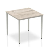 Dynamic Impulse Straight Table (Impulse 800mm Straight Table Grey Oak Top Silver Box Frame Leg I003263 DD)