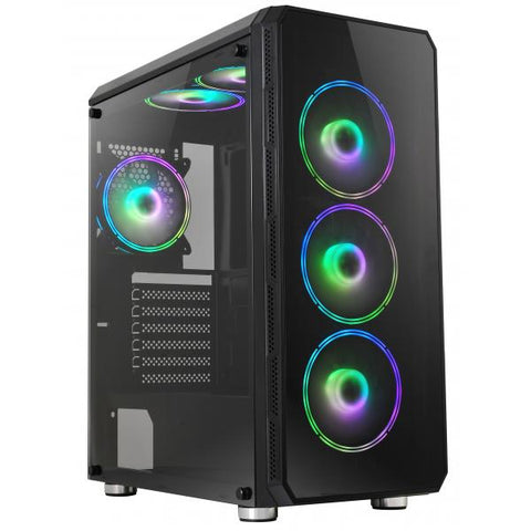 TECNO PC CASE GAMING ARGB LATERALE TRASPARENTE NERO TC-GAME 13