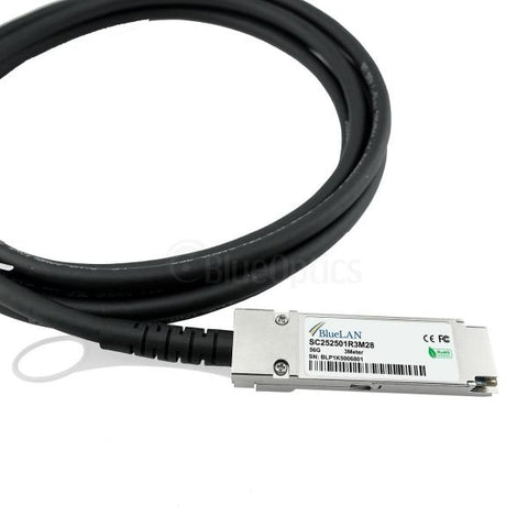 BlueOptics MC2207130-0A1-BL InfiniBand/fibre optic cable 2 m QSFP Corallo, Argento