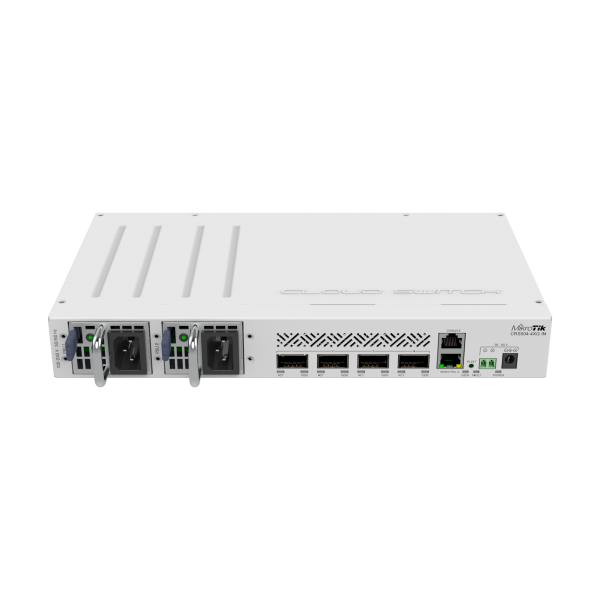 Mikrotik CRS504-4XQ-IN switch di rete Gestito Fast Ethernet (10/100) Supporto Power over Ethernet (PoE) Bianco