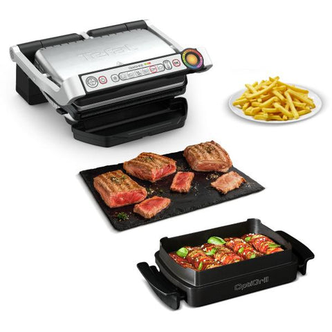 Tefal OptiGrill + GC714D10 Griglia di contatto