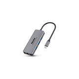 HAMLET HDKC-PD200A DOCKING STATION USB-C POWER DELIVERY 85W 3xUSB 3.0 1xHDMI 1xUSB-C LAN 10/100/1000 MBPS GREY