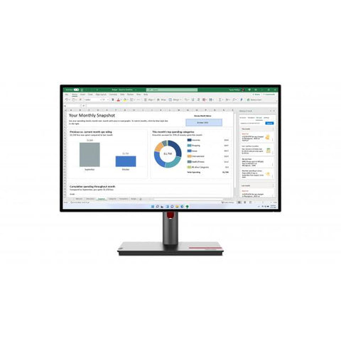 Lenovo ThinkVision P27h-30 LED display 68,6 cm [27] 2560 x 1440 Pixel Quad HD LCD Nero (Lenovo ThinkVision P27h-30)