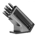 Ninja Foodi StaySharp Ceppo per coltelli con fessure Acciaio inossidabile Nero, Argento