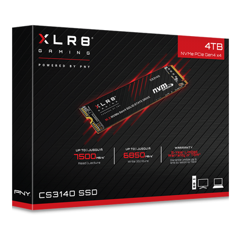 PNY CS3140 M.2 4000 GB PCI Express 4.0 3D NAND NVMe