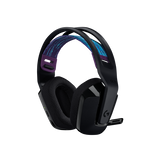 LOGITECH G535 LIGHTSPEED CUFFIA GAMING WIRELESS CON MICROFONO FLIP TO MUTE AUDIO STEREO RICARICABILE TRAMITE USB BLACK