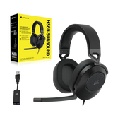 Corsair HS65 SURROUND Auricolare Cablato Portatile Giocare Carbonio
