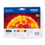 BROTHER MULTIPACK LC-980VALBP PACK CARTUCCE NERO+CIANO+MAGENTA+GIALLO