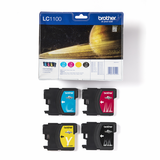 BROTHER LC1100VALBP PACK CARTUCCE NERO+CIANO+MAGENTA+GIALLO PER STAMPANTI BROTHER INK JET