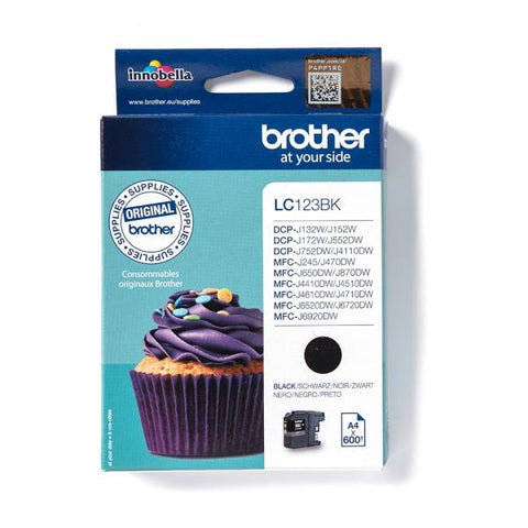 BROTHER LC-123BK CARTUCCIA 600 PG NERO