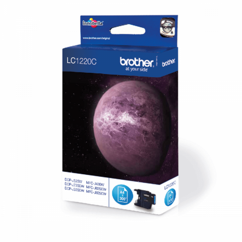 BROTHER LC-1220C CARTUCCIA CIANO PER DCP-J525W/DCP-J725DW/DCP-J925DW/MFC-J430W/MFC-J625DW/MFC-J825DW 300 PG