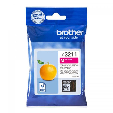 INK BROTHER LC-3211M MAGENTA 200PP X DCP-J572DW MFC-J491DW MFC-J890DW