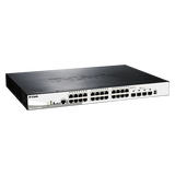 D-Link DGS-1510-28XMP Gestito L2/L3 Gigabit Ethernet (10/100/1000) Supporto Power over Ethernet (PoE) Nero, Grigio