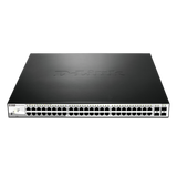 D-Link DGS-1210-52MP Gestito L2 Gigabit Ethernet (10/100/1000) Supporto Power over Ethernet (PoE) Nero, Grigio