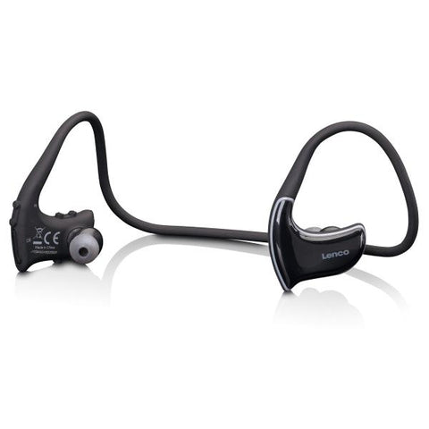 Lenco BTX-750BK cuffia e auricolare Cuffie Wireless In-ear Sport Micro-USB Bluetooth Nero