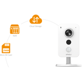 Imou Telecamera Cube IP/Wi-Fi 4 MP 2.8 mm IR mic con interfaccia allarme