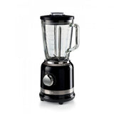 Ariete 585 Frullatore Moderna, 1000W, Capacità 1,5 L, 4 velocità + Funzione Pulse, Tazza in vetro graduata, 4 lame in acciaio inox, Nero