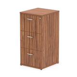 Dynamic I000133 schedario e accessori Truciolare rivestito di melamina [MFC] Noce (Dynamic Impulse 3 Drawer Filing Cabinet Walnut I000133 DD)