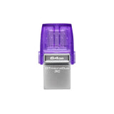 KINGSTON DATA TRAVEL MICRO DUO USB3.2+USB-C 64GB 200MB/S VIOLA SILVER