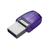 KINGSTON DATA TRAVEL MICRO DUO USB3.2+USB-C 64GB 200MB/S VIOLA SILVER