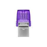 KINGSTON DATA TRAVEL MICRO DUO USB3.2+USB-C 256GB 200MB/S VIOLA SILVER
