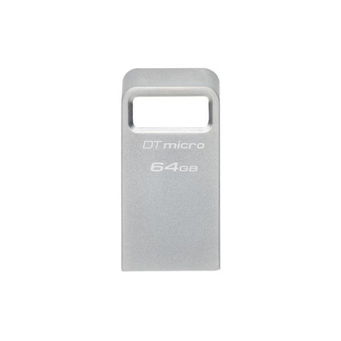 KINGSTON DATATRAVELER MICRO CHIAVETTA USB3.2 64GB 200MB/S METAL ARGENTO
