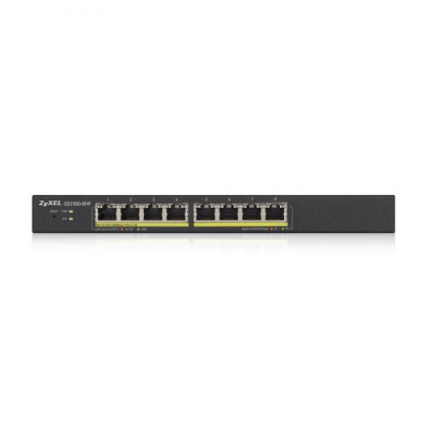 Zyxel GS1900-8HP v3 PoE Gestito L2 Gigabit Ethernet [10/100/1000] Supporto Power over Ethernet [PoE] Nero (GS1900-8HP V3 - .)