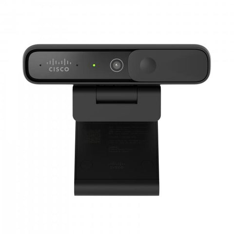 Cisco Desk Camera 1080p webcam 8 MP 1920 x 1080 Pixel USB 2.0 Nero (Cisco Webex Desk Camera - Webcam - colour - 1080p - audio - USB-C - YUY2, NV12, MJPEG)