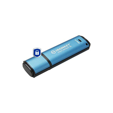 KINGSTON IRONKEY VAULT PRIVACY 50 256GB CHIAVETTA USB-A 3.2 GEN 1 CRITTOGRAFATO BLU