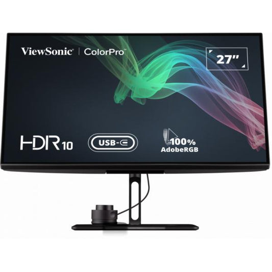 VIEWSONIC VP SERIES VP2786-4K 27" 4K ULTRA HD IPS 3840 x 2160 ADOBE RGB 16:9 250 CD/mq CONTRASTO 1300:1 60Hz FLICKER FREE HDR10 USB-A + C DISPLAYPORT NERO