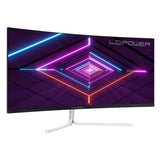 Monitor LC-Power LC-M34-UWQHD-100-C-V3 para PC, 86,4 cm (34"), 3440 x 1440 píxeles, UltraWide Quad HD LCD, color blanco 