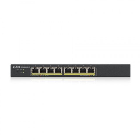 Zyxel GS1900-8HP v3 PoE Gestito L2 Gigabit Ethernet [10/100/1000] Supporto Power over Ethernet [PoE] Nero (GS1900-8HP GIGABIT SWITCH L2 - SMART MANAGED POE+)