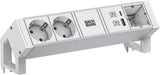 Bachmann Steckdosenleiste DESK2 ALU WHITE 937.413 (937.413)