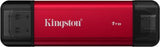 Kingston 1TB Portable SSD Dual USB-A/C bis 1050 MB/s USB 3.2 Gen 2 Schwarz/Rot