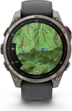 Garmin Fenix 8 Pro - 47 mm - Titan - Sportuhr mit Riemen - Silikon - graphite/black - Handgelenkgre: 125-208 mm - Anzeige 3.556 cm (1.4") (010-03198-11)