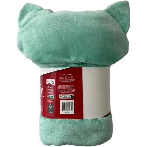 Coperta in pile con cappuccio 3D - POKEMON - Bulbasaur - 120 x 150 cm