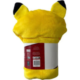 Coperta con cappuccio 3D - POKEMON - Pikachu - 120 x 150 cm - Ultra morbida - Design colorato